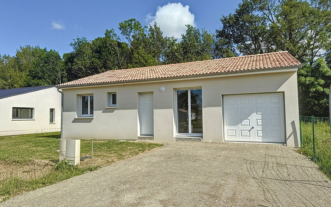 Maison neuve 75,38m² – 3 ch – Garage – Challans